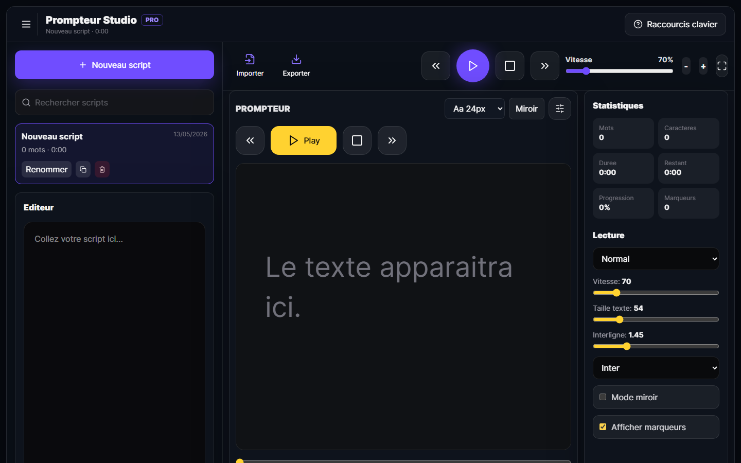 Prompteur Pro Studio